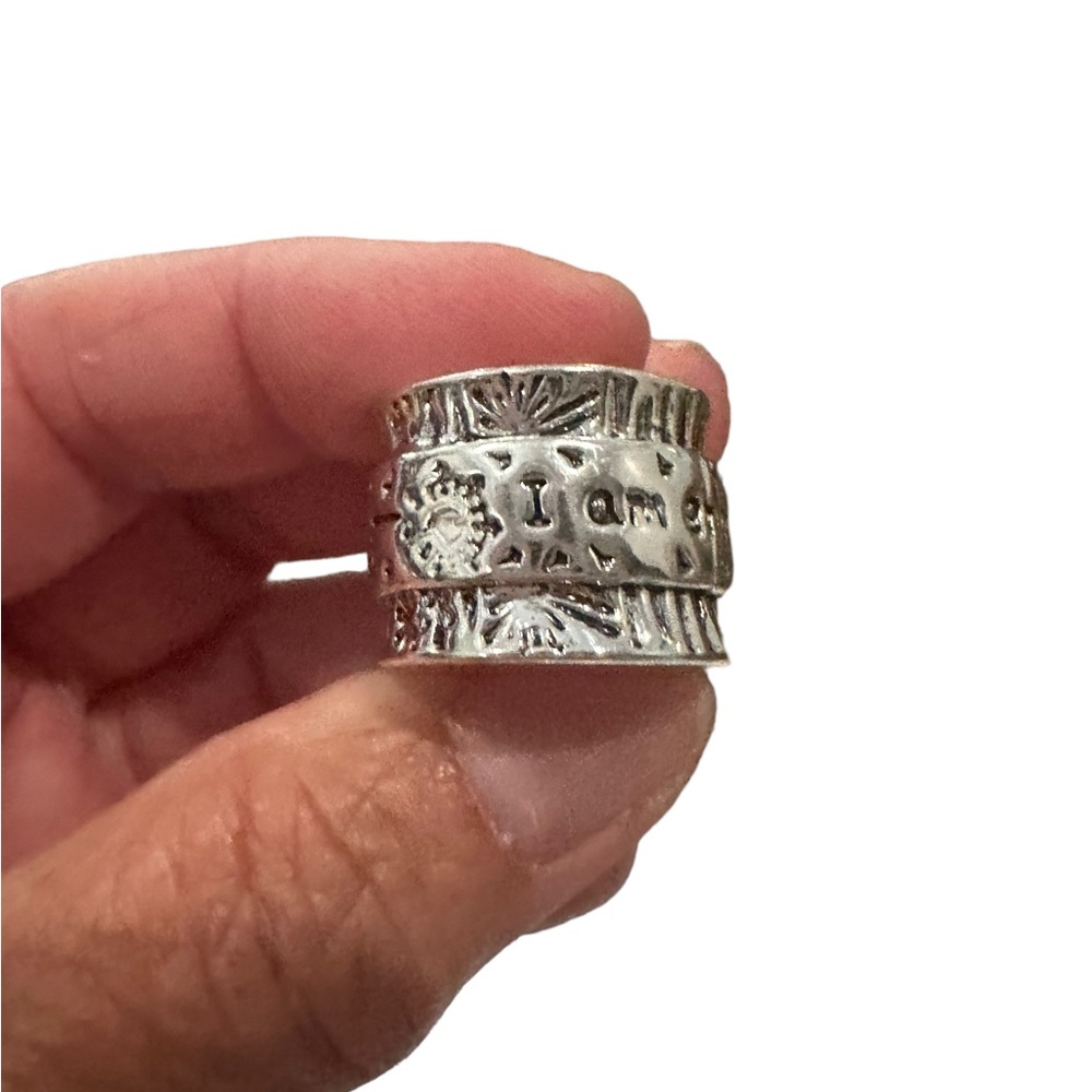 Sterling Silver I Am Enough Dandelion Ring